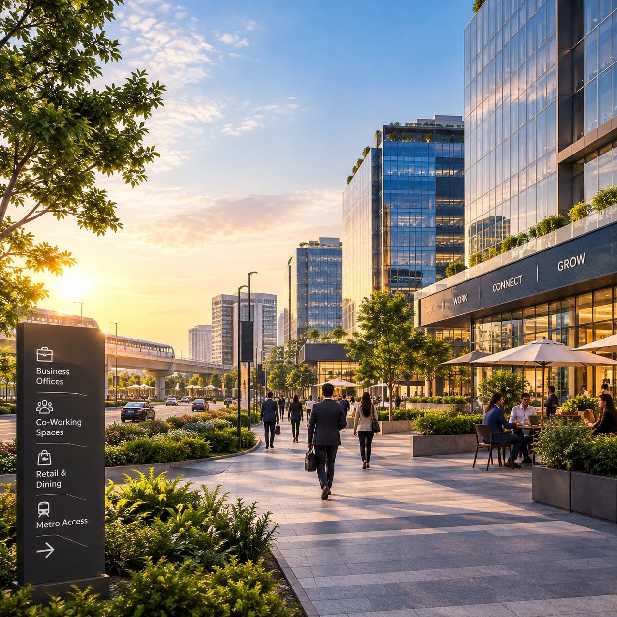 Commercial and employment hubs